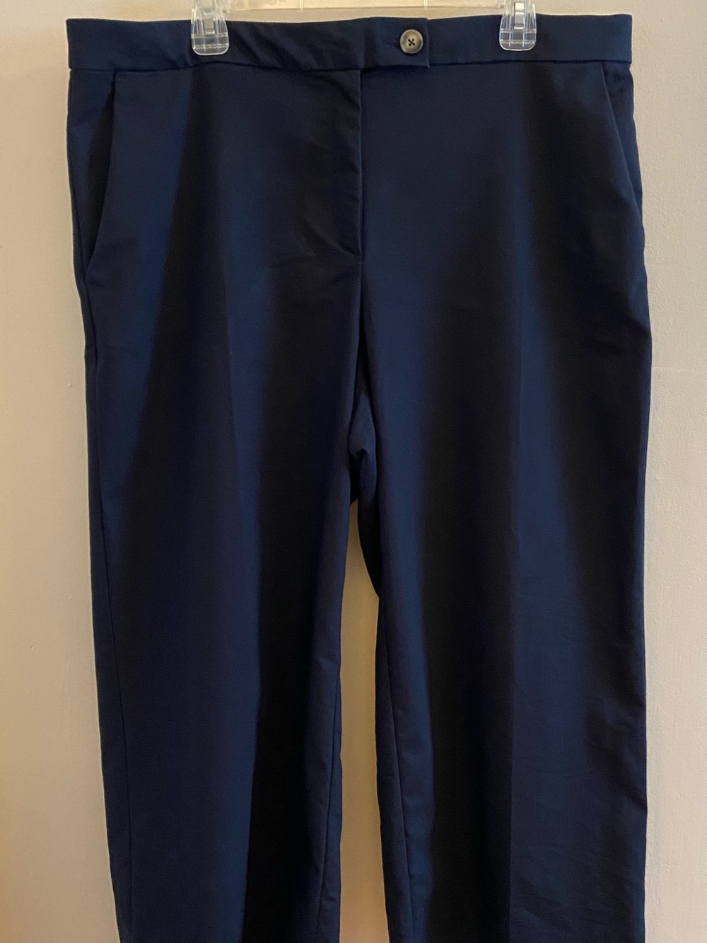 H&M Navy Straight-Leg Women's Trousers - size 18